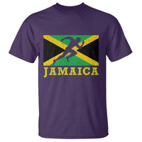 Jamaican Flag Track And Field T Shirt Retro Vintage Jamaica Runner Track Team - Wonder Print Shop