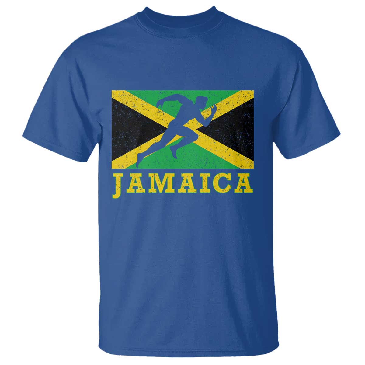 Jamaican Flag Track And Field T Shirt Retro Vintage Jamaica Runner Track Team - Wonder Print Shop