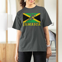Jamaican Flag Track And Field T Shirt For Women Retro Vintage Jamaica Runner Track Team - Wonder Print Shop