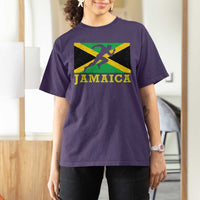 Jamaican Flag Track And Field T Shirt For Women Retro Vintage Jamaica Runner Track Team - Wonder Print Shop