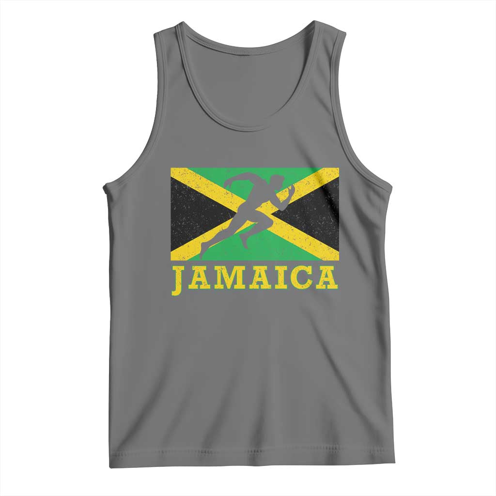 Jamaican Flag Track And Field Tank Top Retro Vintage Jamaica Runner Track Team - Wonder Print Shop