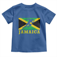 Jamaican Flag Track And Field Toddler T Shirt Retro Vintage Jamaica Runner Track Team - Wonder Print Shop