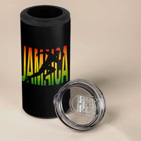 Jamaica Track And Field 4 in 1 Can Cooler Tumbler Retro Vintage Sport Jamaican Flag - Wonder Print Shop