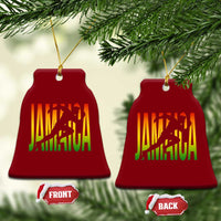 Jamaica Track And Field Ceramic Ornament Retro Vintage Sport Jamaican Flag - Wonder Print Shop