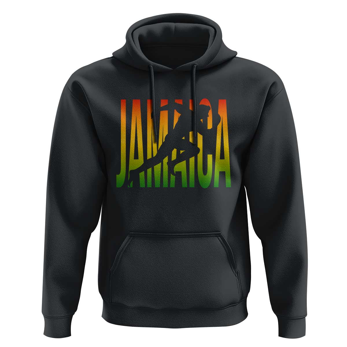 Jamaica Track And Field Hoodie Retro Vintage Sport Jamaican Flag - Wonder Print Shop