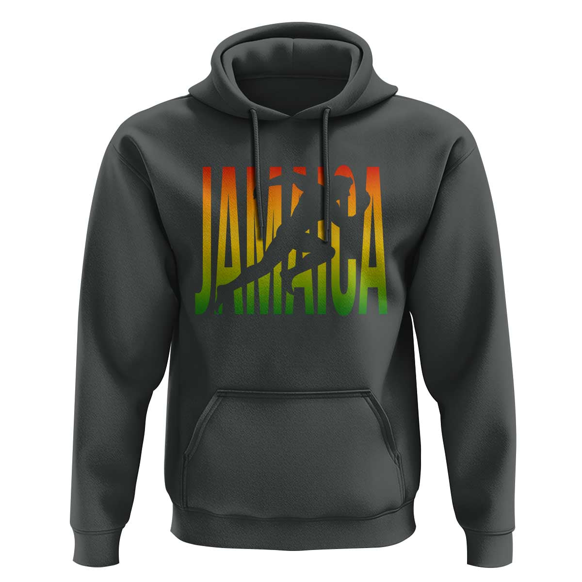 Jamaica Track And Field Hoodie Retro Vintage Sport Jamaican Flag - Wonder Print Shop