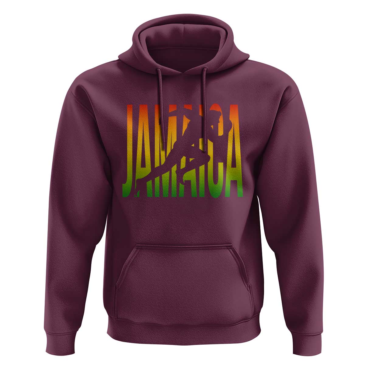 Jamaica Track And Field Hoodie Retro Vintage Sport Jamaican Flag - Wonder Print Shop