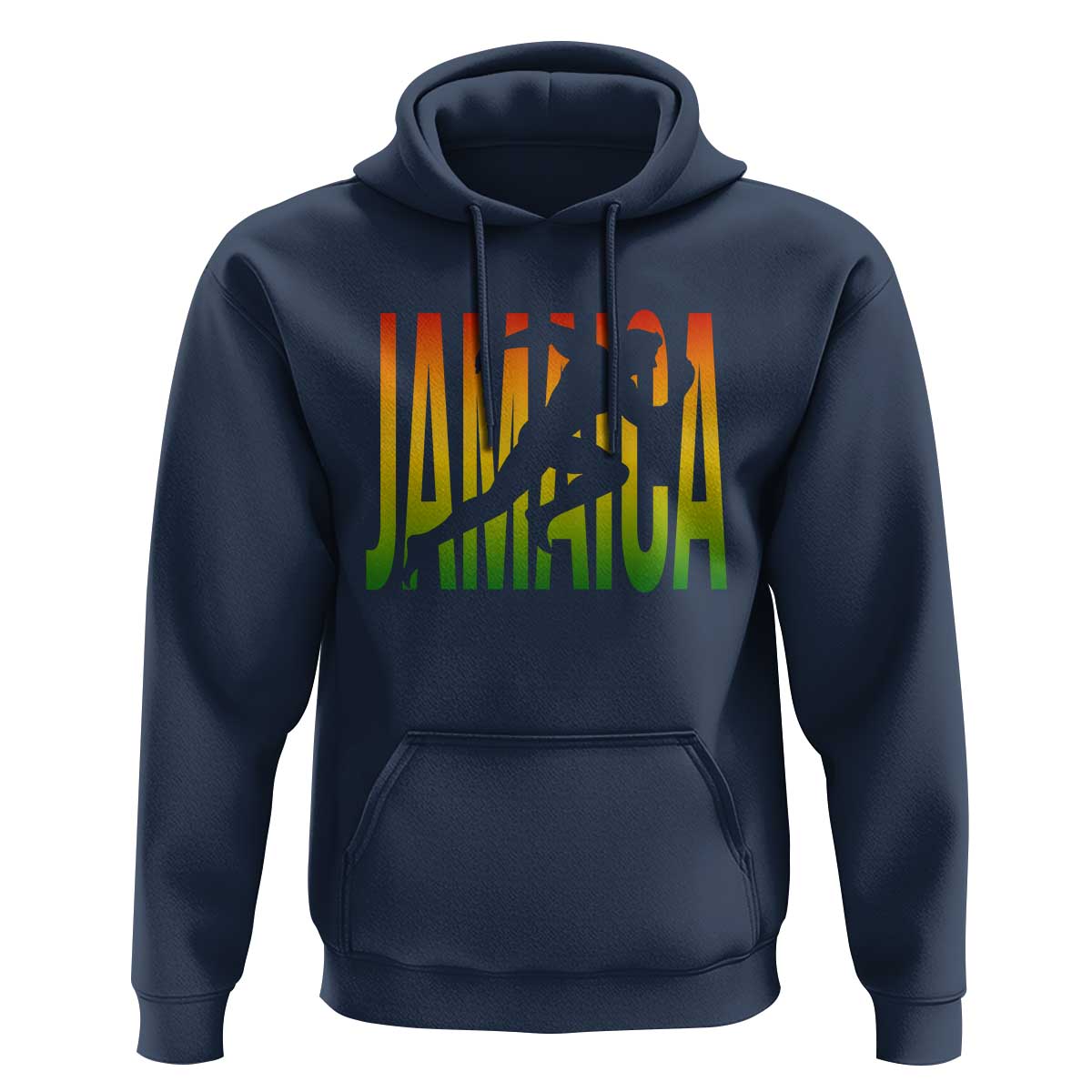 Jamaica Track And Field Hoodie Retro Vintage Sport Jamaican Flag - Wonder Print Shop