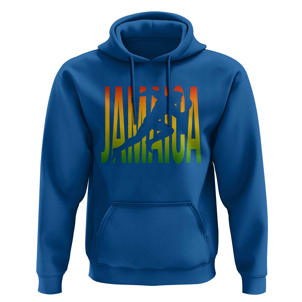 Jamaica Track And Field Hoodie Retro Vintage Sport Jamaican Flag - Wonder Print Shop