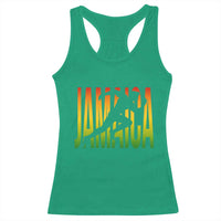 Jamaica Track And Field Racerback Tank Top Retro Vintage Sport Jamaican Flag - Wonder Print Shop