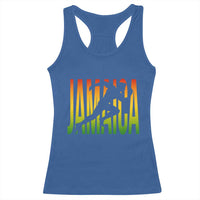 Jamaica Track And Field Racerback Tank Top Retro Vintage Sport Jamaican Flag - Wonder Print Shop