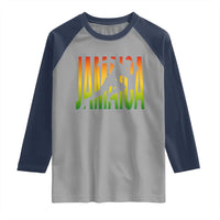 Jamaica Track And Field Raglan Shirt Retro Vintage Sport Jamaican Flag - Wonder Print Shop