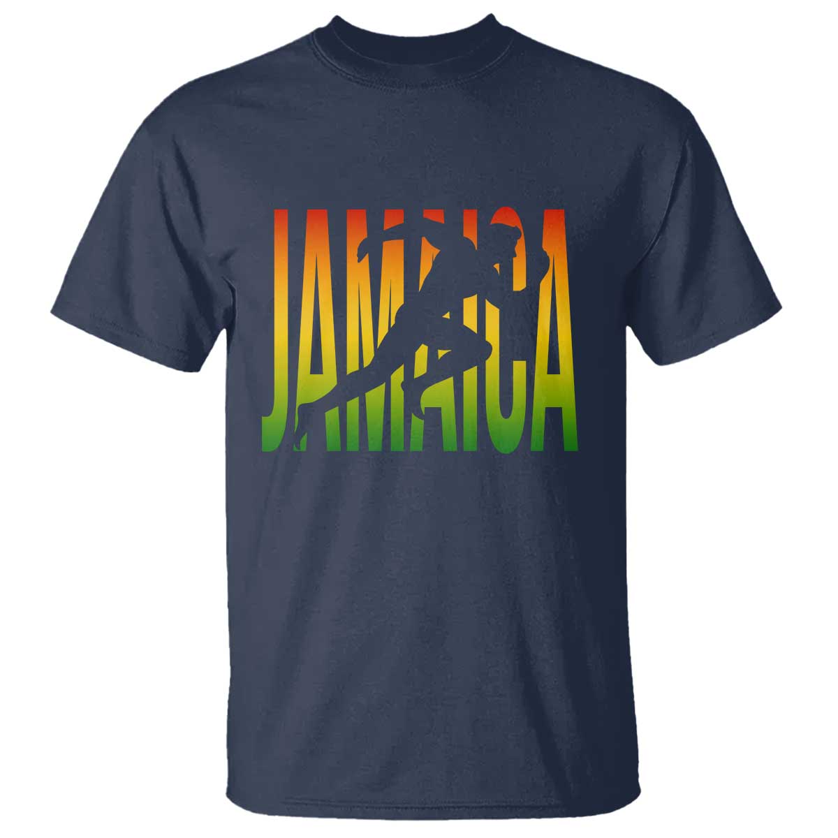 Jamaica Track And Field T Shirt Retro Vintage Sport Jamaican Flag - Wonder Print Shop