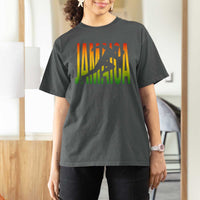 Jamaica Track And Field T Shirt For Women Retro Vintage Sport Jamaican Flag - Wonder Print Shop