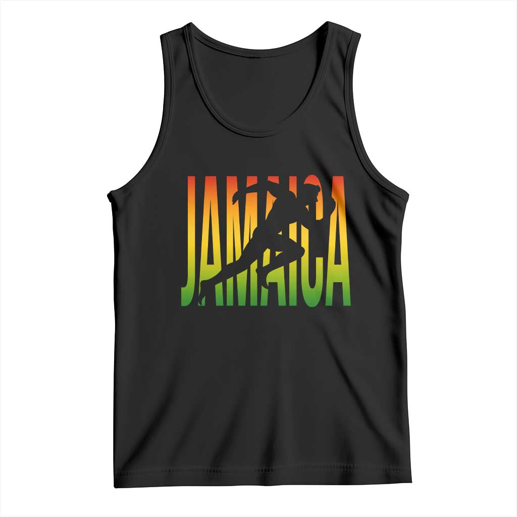 Jamaica Track And Field Tank Top Retro Vintage Sport Jamaican Flag - Wonder Print Shop