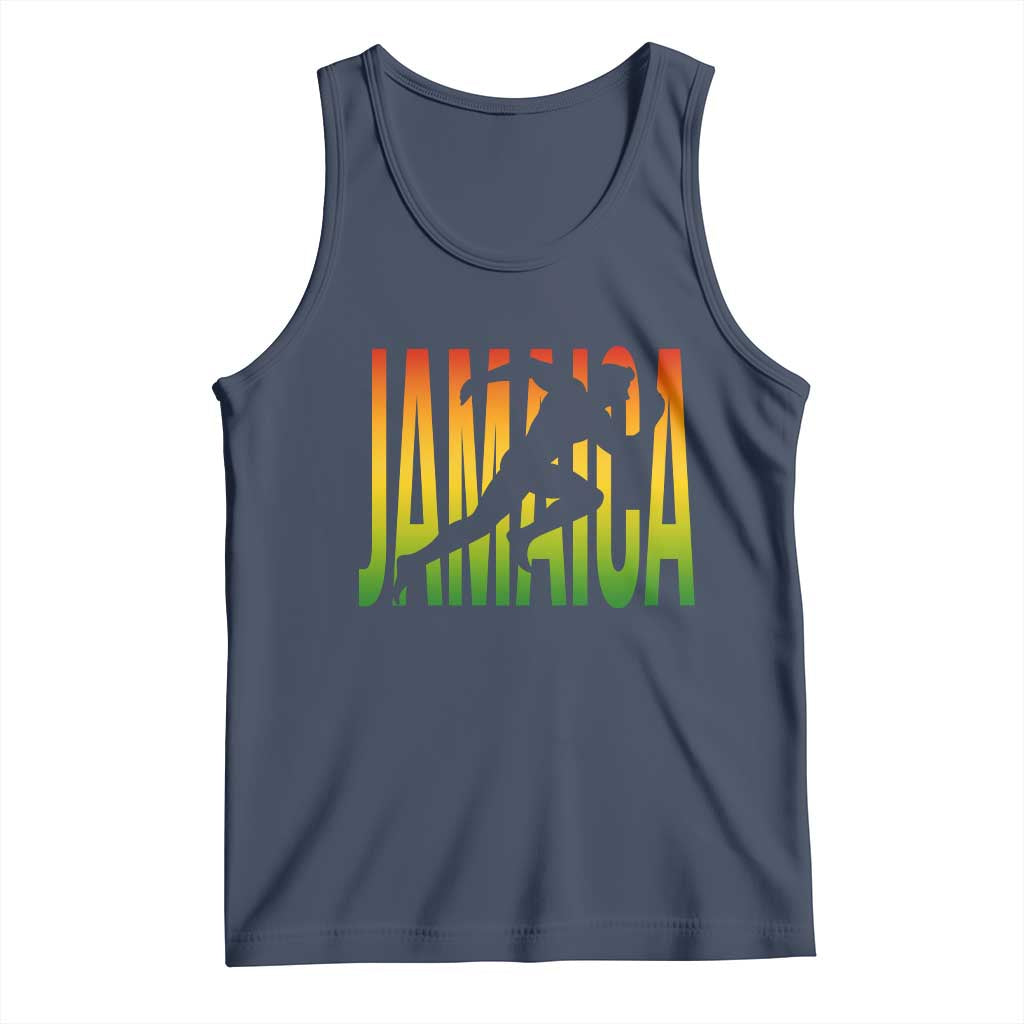 Jamaica Track And Field Tank Top Retro Vintage Sport Jamaican Flag - Wonder Print Shop