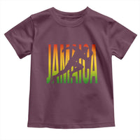Jamaica Track And Field Toddler T Shirt Retro Vintage Sport Jamaican Flag - Wonder Print Shop