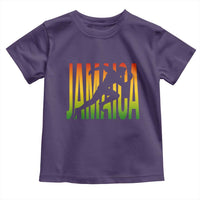 Jamaica Track And Field Toddler T Shirt Retro Vintage Sport Jamaican Flag - Wonder Print Shop