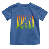 Jamaica Track And Field Toddler T Shirt Retro Vintage Sport Jamaican Flag - Wonder Print Shop
