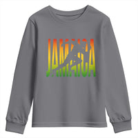 Jamaica Track And Field Youth Sweatshirt Retro Vintage Sport Jamaican Flag - Wonder Print Shop