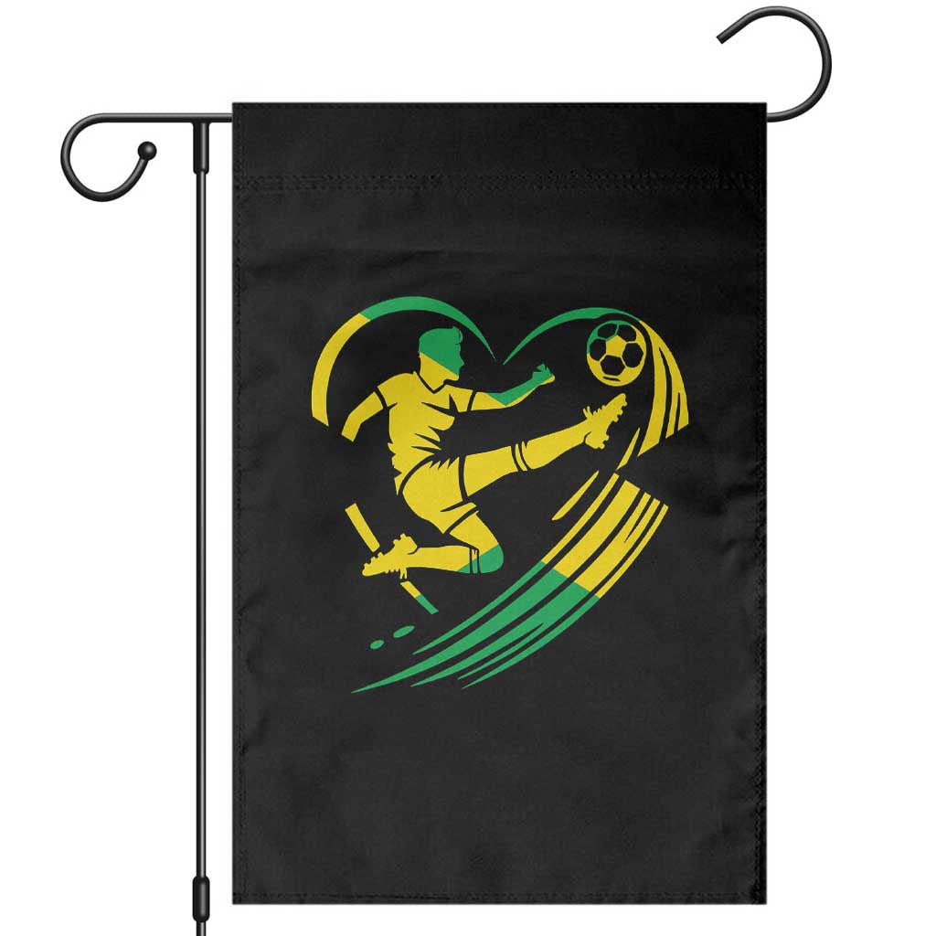 Jamaica Soccer Garden Flag Jamaican Flag Reggae Football Caribbean Pride - Wonder Print Shop