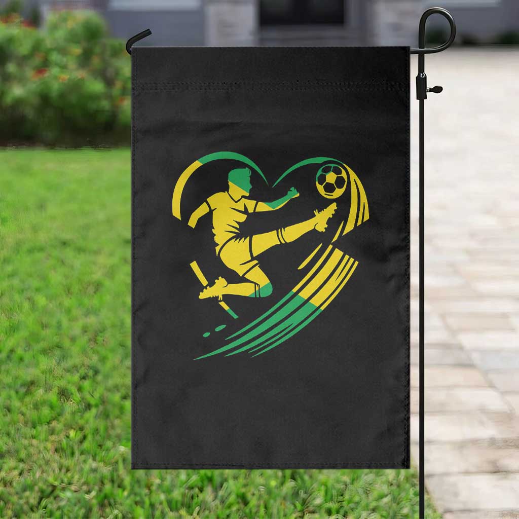 Jamaica Soccer Garden Flag Jamaican Flag Reggae Football Caribbean Pride - Wonder Print Shop