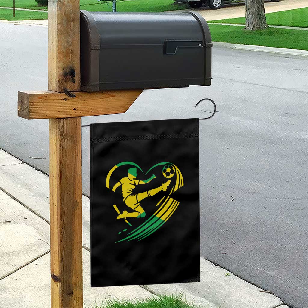 Jamaica Soccer Garden Flag Jamaican Flag Reggae Football Caribbean Pride - Wonder Print Shop