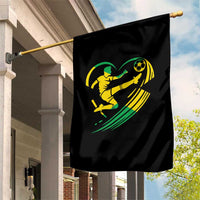 Jamaica Soccer Garden Flag Jamaican Flag Reggae Football Caribbean Pride - Wonder Print Shop