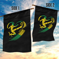Jamaica Soccer Garden Flag Jamaican Flag Reggae Football Caribbean Pride - Wonder Print Shop