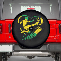 Jamaica Soccer Spare Tire Cover Jamaican Flag Reggae Football Caribbean Pride - Wonder Print Shop