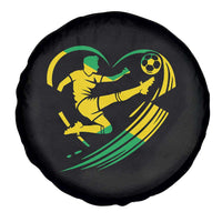 Jamaica Soccer Spare Tire Cover Jamaican Flag Reggae Football Caribbean Pride - Wonder Print Shop