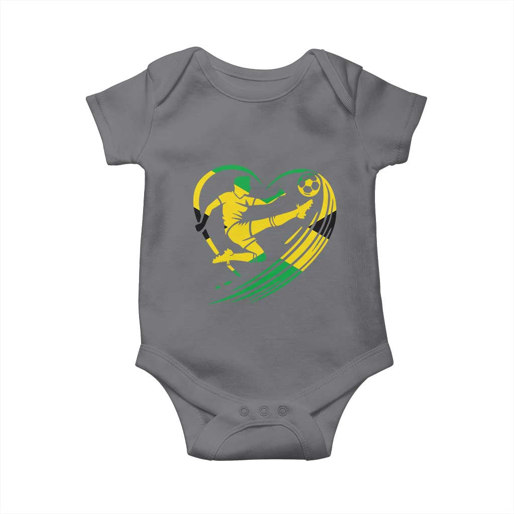 Jamaica Soccer Baby Onesie Jamaican Flag Reggae Football Caribbean Pride - Wonder Print Shop