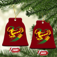 Jamaica Soccer Ceramic Ornament Jamaican Flag Reggae Football Caribbean Pride - Wonder Print Shop