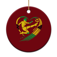 Jamaica Soccer Ceramic Ornament Jamaican Flag Reggae Football Caribbean Pride - Wonder Print Shop