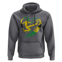 Jamaica Soccer Hoodie Jamaican Flag Reggae Football Caribbean Pride - Wonder Print Shop