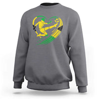 Jamaica Soccer Sweatshirt Jamaican Flag Reggae Football Caribbean Pride - Wonder Print Shop