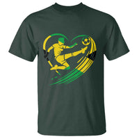 Jamaica Soccer T Shirt Jamaican Flag Reggae Football Caribbean Pride - Wonder Print Shop
