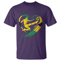 Jamaica Soccer T Shirt Jamaican Flag Reggae Football Caribbean Pride - Wonder Print Shop