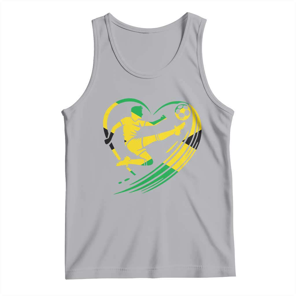 Jamaica Soccer Tank Top Jamaican Flag Reggae Football Caribbean Pride - Wonder Print Shop