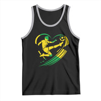 Jamaica Soccer Tank Top Jamaican Flag Reggae Football Caribbean Pride - Wonder Print Shop