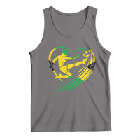 Jamaica Soccer Tank Top Jamaican Flag Reggae Football Caribbean Pride - Wonder Print Shop