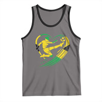 Jamaica Soccer Tank Top Jamaican Flag Reggae Football Caribbean Pride - Wonder Print Shop