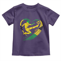 Jamaica Soccer Toddler T Shirt Jamaican Flag Reggae Football Caribbean Pride - Wonder Print Shop
