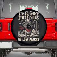 Funny Dachshund Cowboy Spare Tire Cover Ive Got Friends In Low Places - Wonder Print Shop