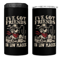 Funny Dachshund Cowboy 4 in 1 Can Cooler Tumbler Ive Got Friends In Low Places - Wonder Print Shop