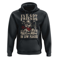 Funny Dachshund Cowboy Hoodie Ive Got Friends In Low Places - Wonder Print Shop