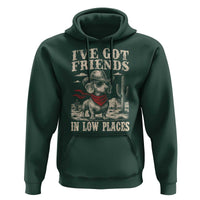 Funny Dachshund Cowboy Hoodie Ive Got Friends In Low Places - Wonder Print Shop