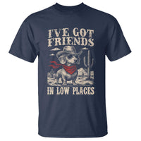 Funny Dachshund Cowboy T Shirt Ive Got Friends In Low Places - Wonder Print Shop
