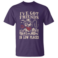 Funny Dachshund Cowboy T Shirt Ive Got Friends In Low Places - Wonder Print Shop
