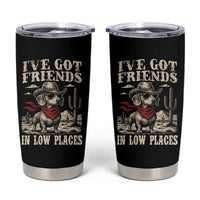 Funny Dachshund Cowboy Tumbler Cup Ive Got Friends In Low Places - Wonder Print Shop